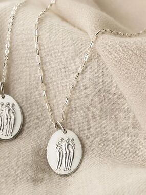 GLDN Sterling Silver Three Graces Necklace